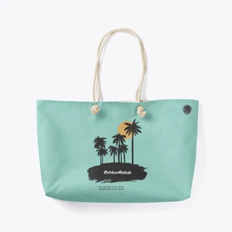 Palm tree tote bag 